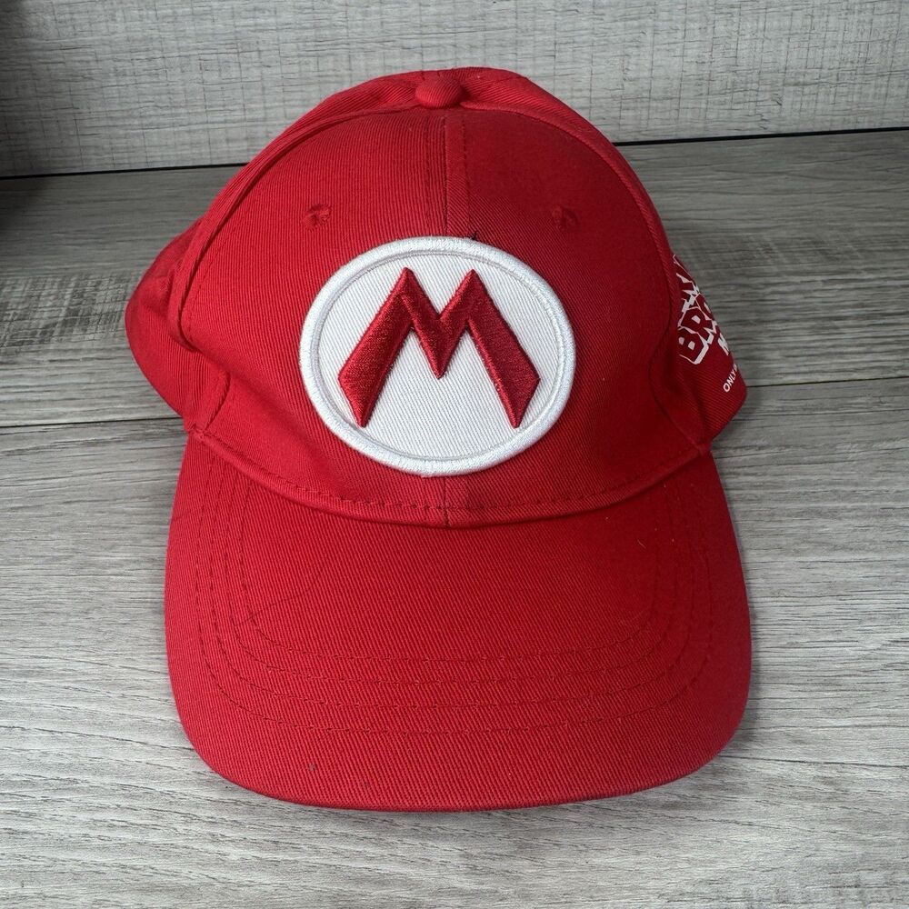 The Super Mario Bros Movie 2023 Snapback Hat Cap Nintendo Illumination Red Promo